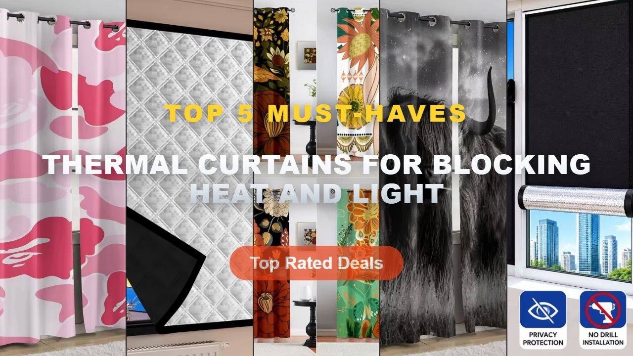 Top 5 Best Thermal Curtains For Blocking Heat And Light (Must Have!) - Blackout Window Cover Thermal
