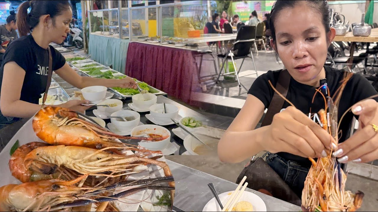 ថ្ងៃនេះជូនកូនញាំប៊ុហ្វេ នៅមាត់ស្ទឹង #battambang