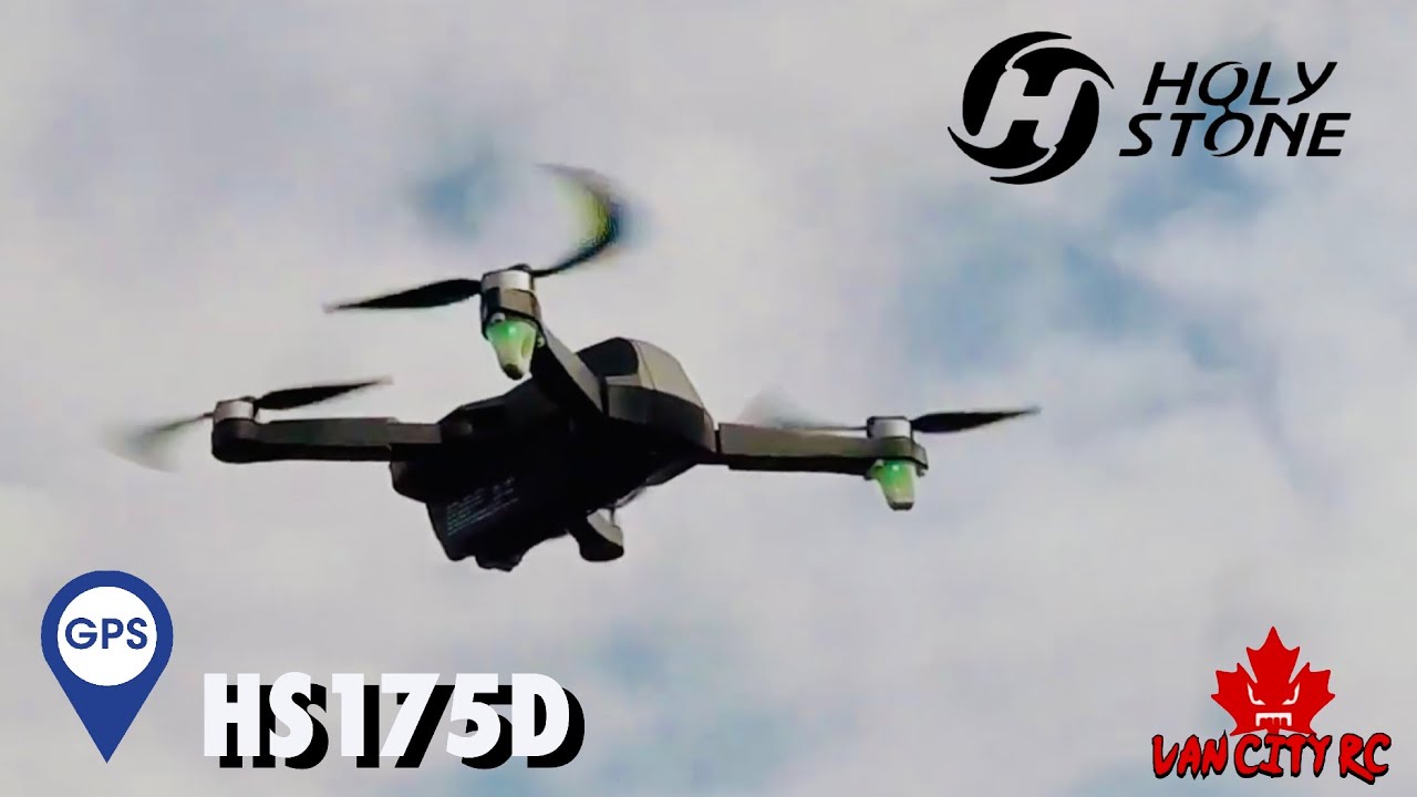 Holy Stone HS175D Compact Foldable Brushless GPS #Drone Flight Review. Nearly Lost It.