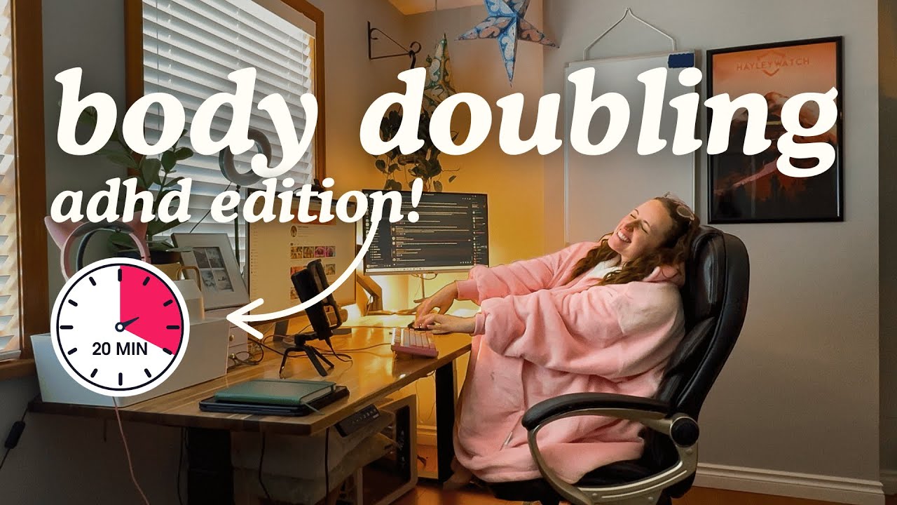 Virtual Body Doubling - adhd edition! (water breaks, lofi & wiggles!) 🦋✨