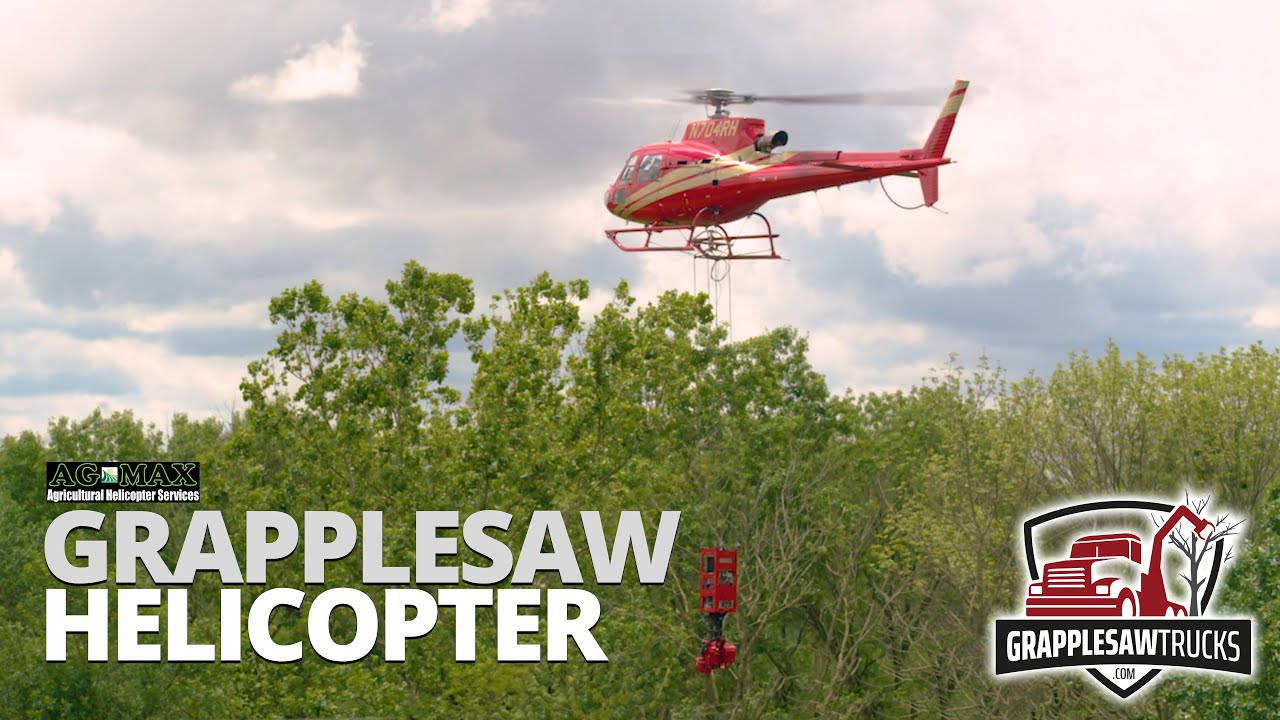 Ag-Max Grapplesaw Helicopter - Mecanil SG160 - Airborne Grapple Saw - Helicopter Tree Removal [2022]