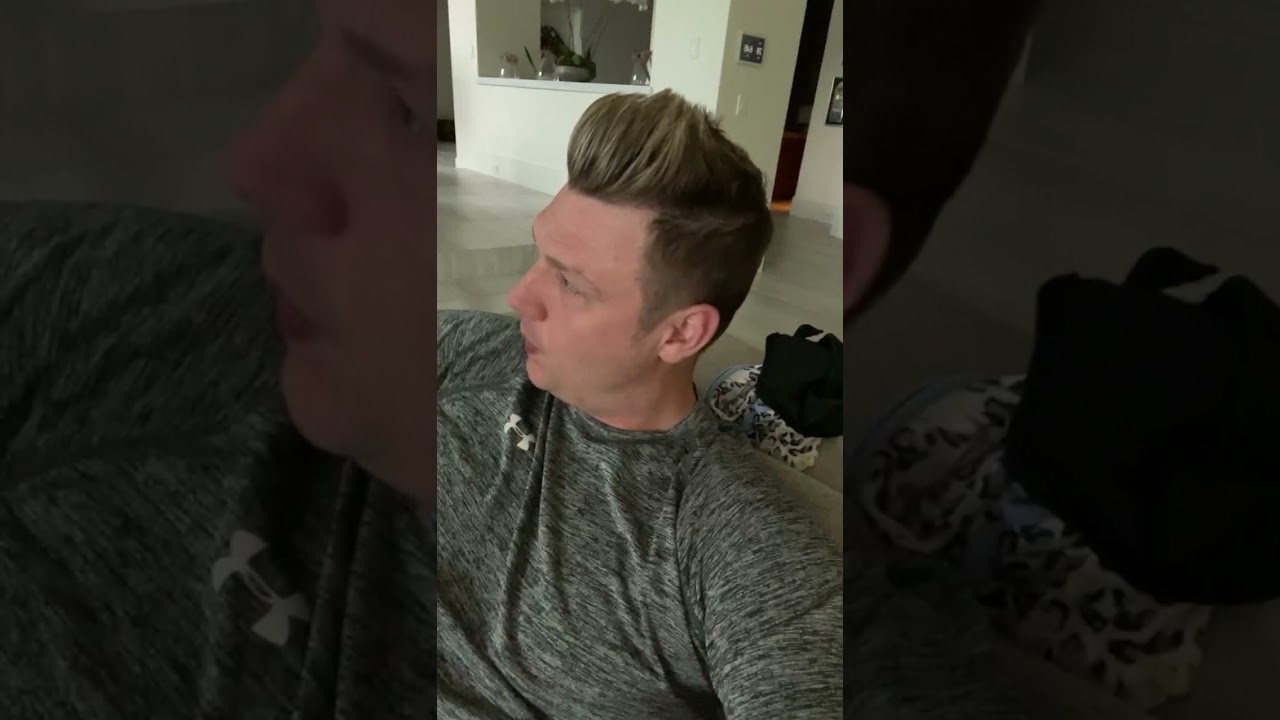 Nick Carter live on Instagram