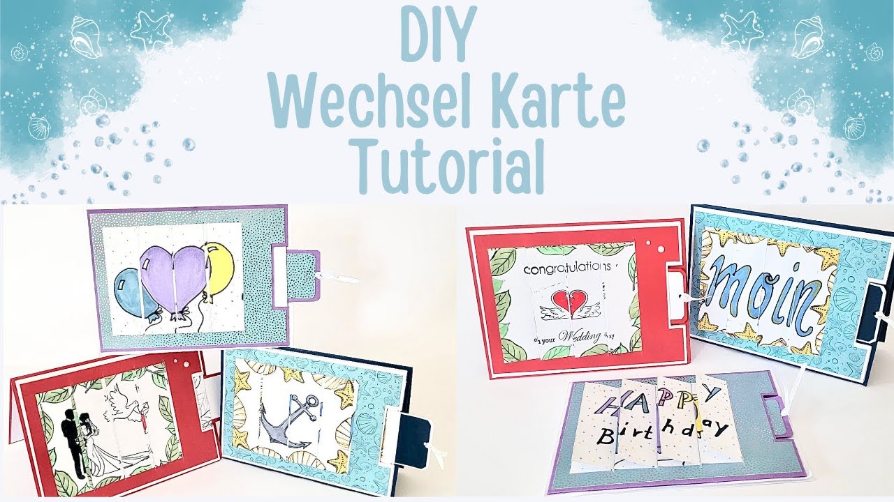 Karten basteln &ndash; DIY &ndash; Wechselkarte &ndash; Tutorial