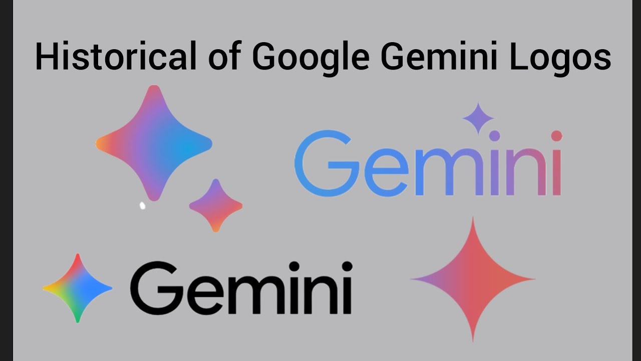 Historical of Google Gemini Logos ✨
