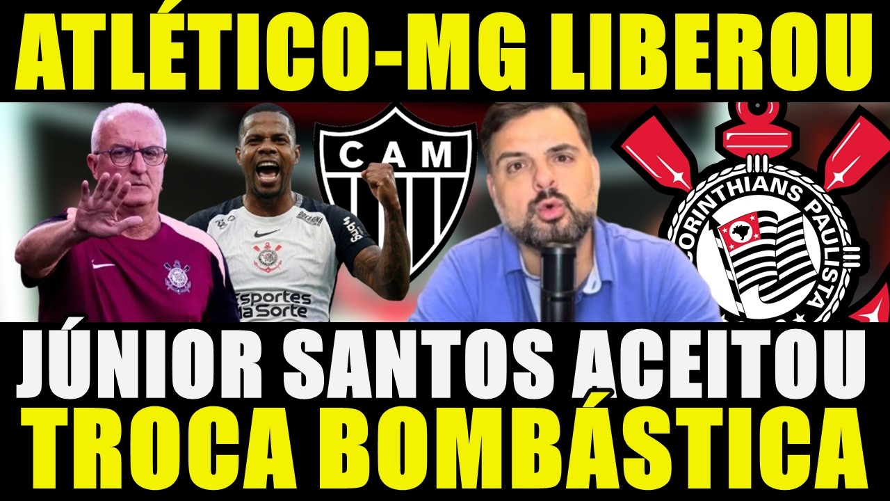 TROCA BOMBÁSTICA!!! JÚNIOR SANTOS ACEITOU | ATLÉTICO-MG LIBEROU E MAIS....