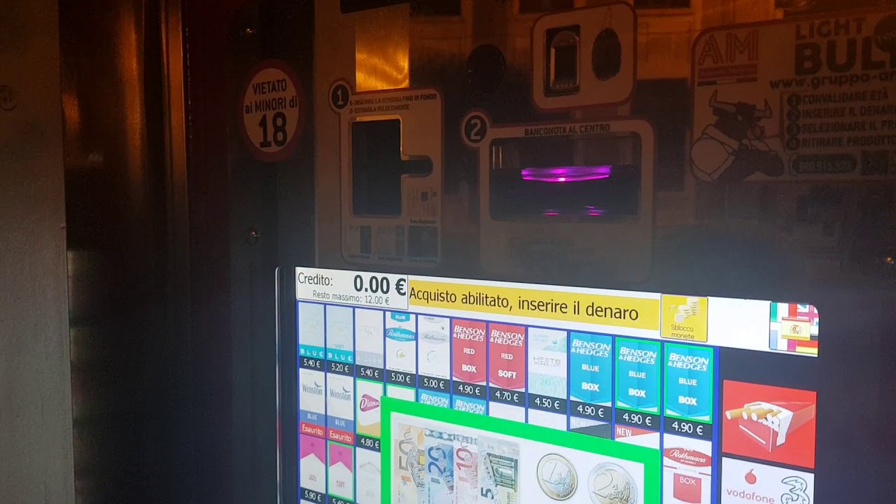 como e comprar um cigarro na italia a meia noite