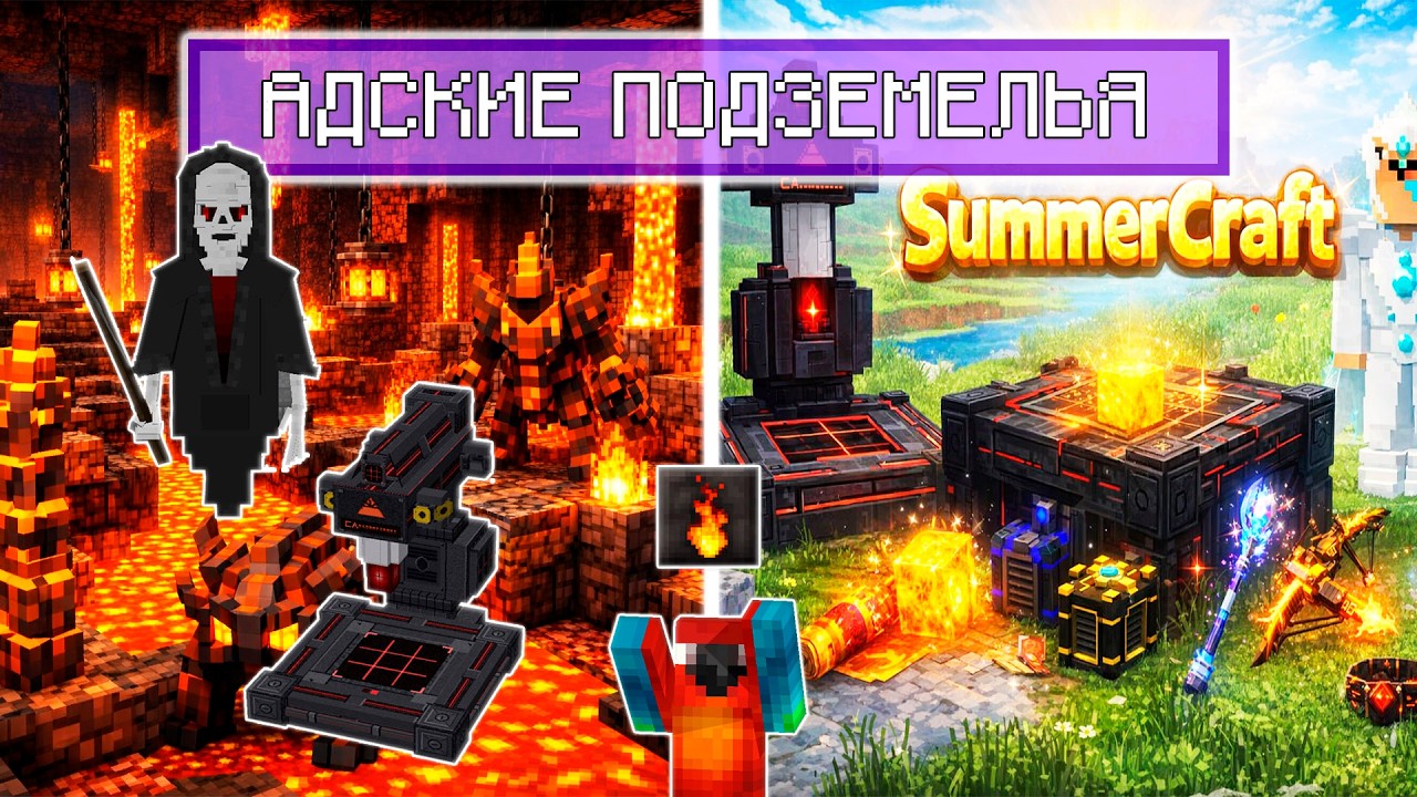 Фармим Огненные Подземелья SummerCraft! Выживание с донатом! #5