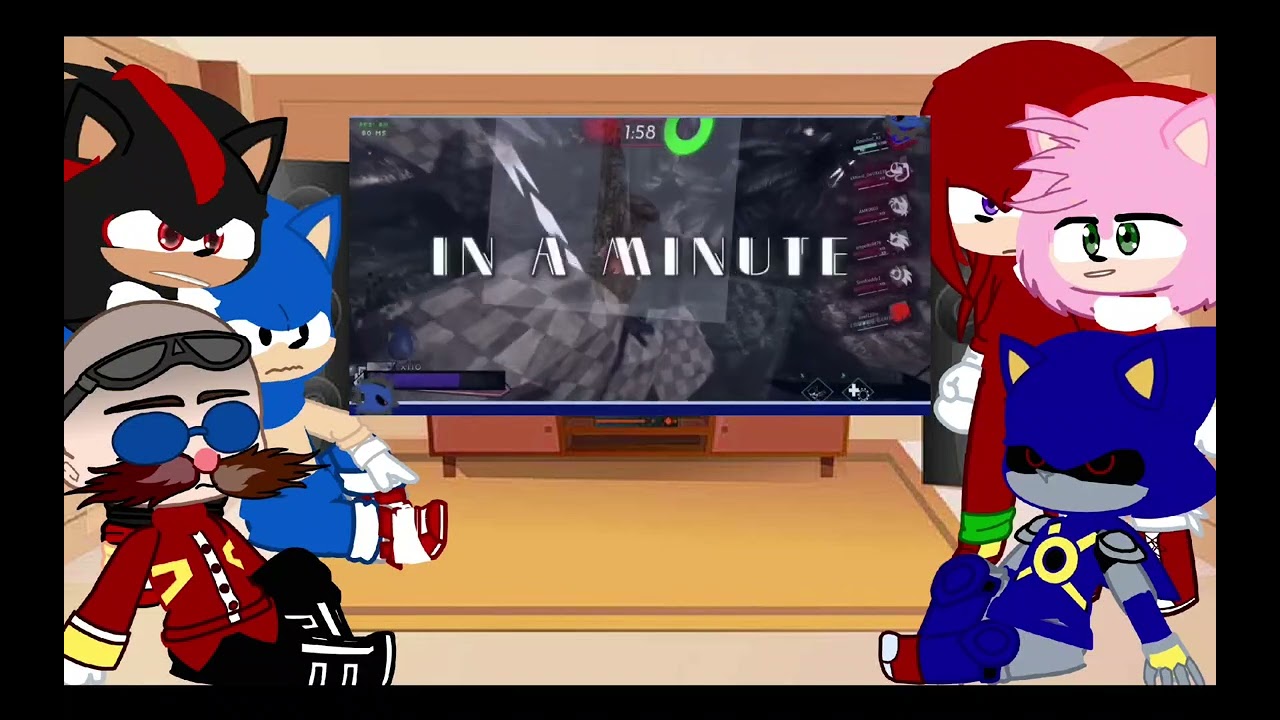 Sonic and his team react to the video