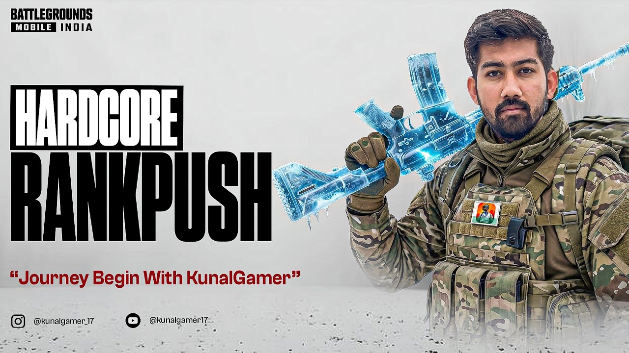 BGMI LIVE 🔴 Conqueror Rank Push Road To Top 100 | Every Match Matters | KunalGamerLive