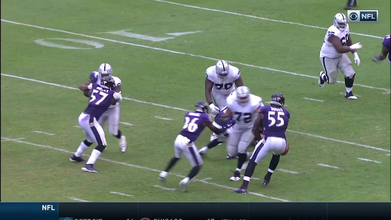 Steve Smith's Powerful TD Followed by Ravens Fumble Recovery & West TD! | Raiders vs. Ravens | NFL