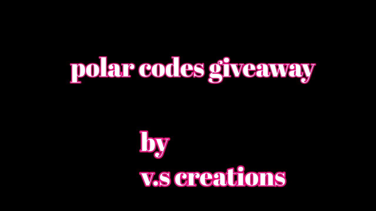 Polar codes giveaway for fanpages