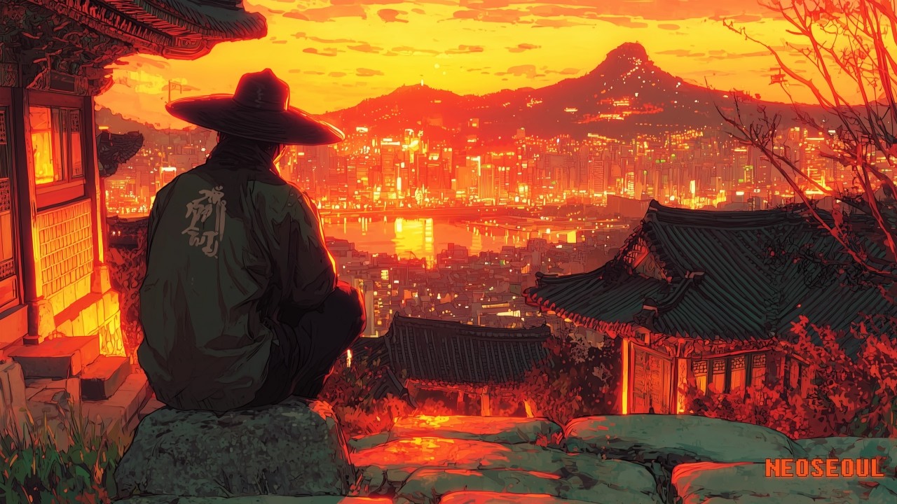 Dimension #05: Sunset in Hanok | 노을빛 한옥의 선율 | 1 Hour Ambient (No Ads)