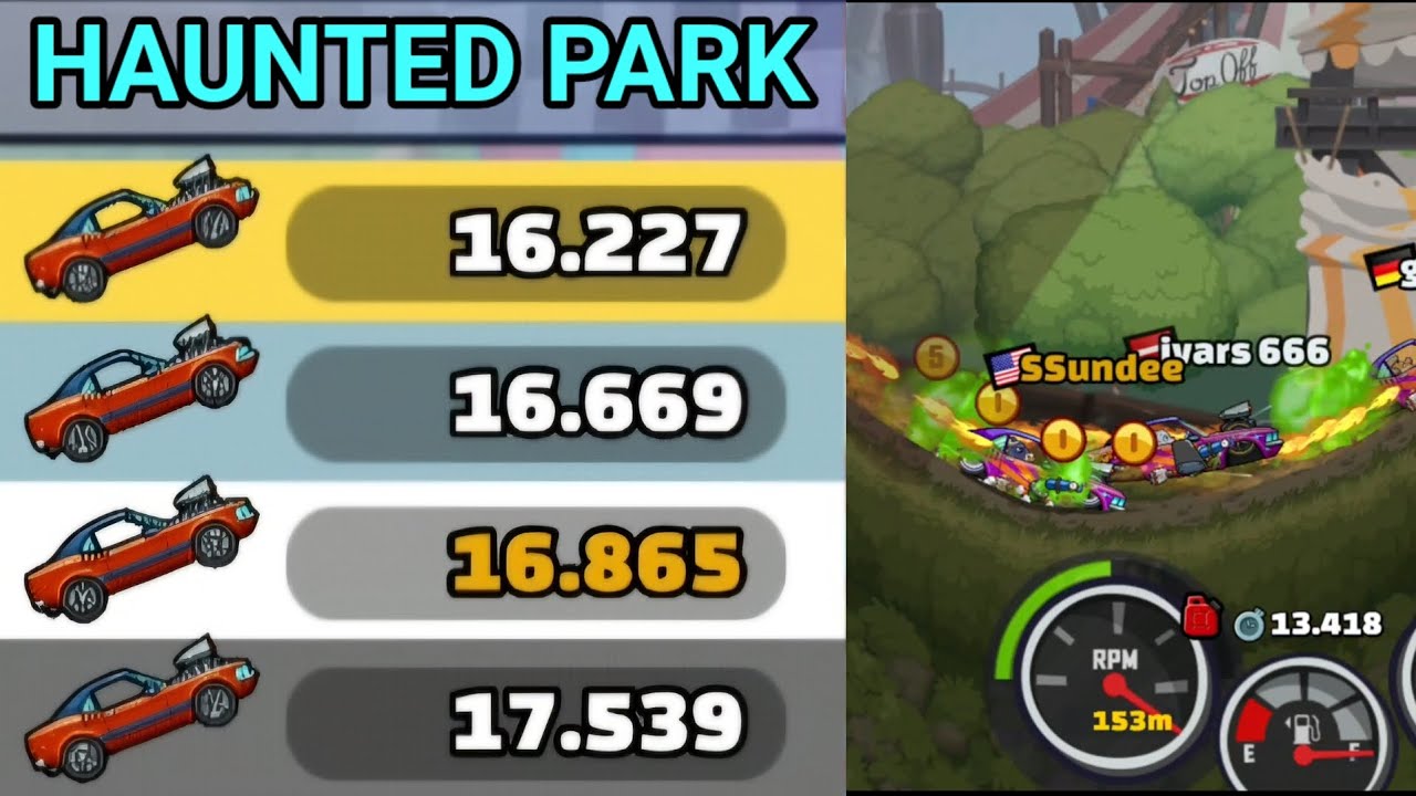 HAUNTED PARK MAP IN COMMUNITY SHOWCASE - Hill Climb Racing 2