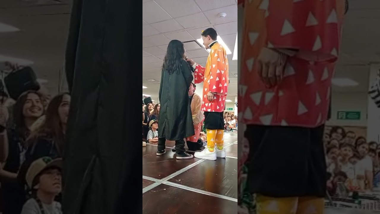 Concurso de actuación de Nezuko y Zenitsu en Star Con León, Gto., con José Luis Piedra.