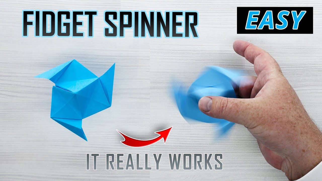 I Made a FIDGET SPINNER From Paper&hellip; And It Actually Spins!