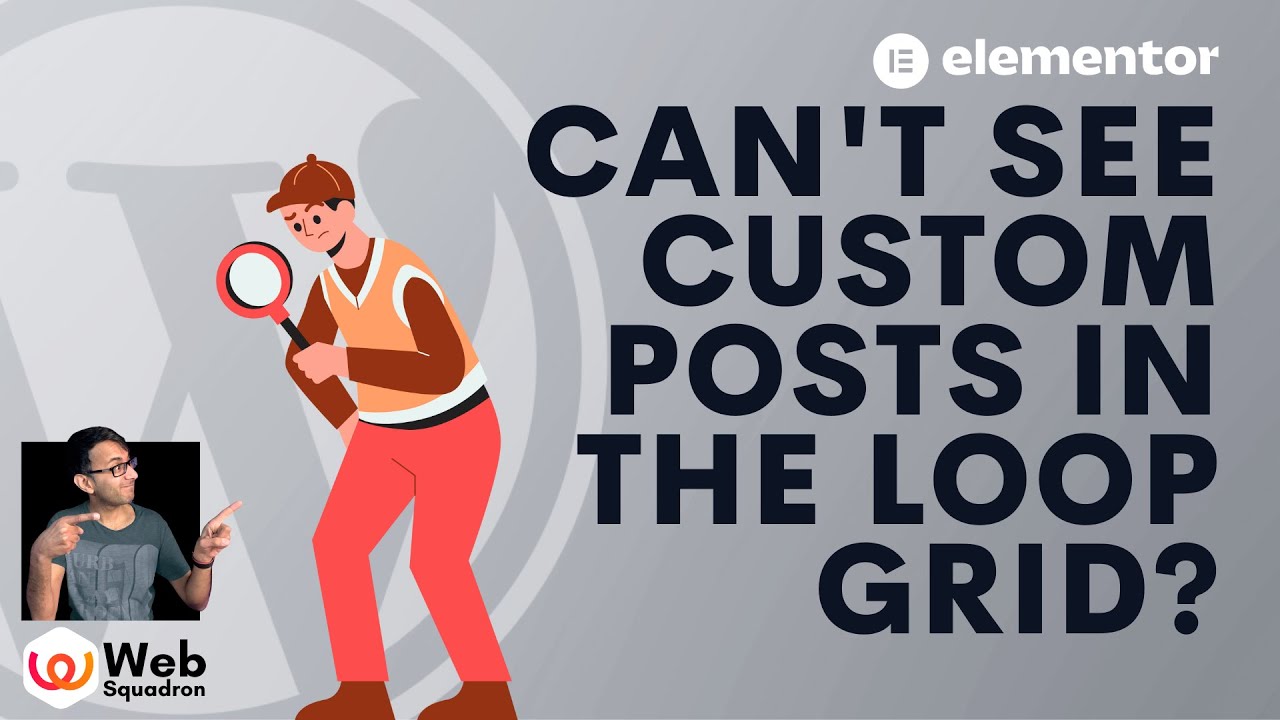 Can't see Custom Posts in the Elementor Loop Grid?