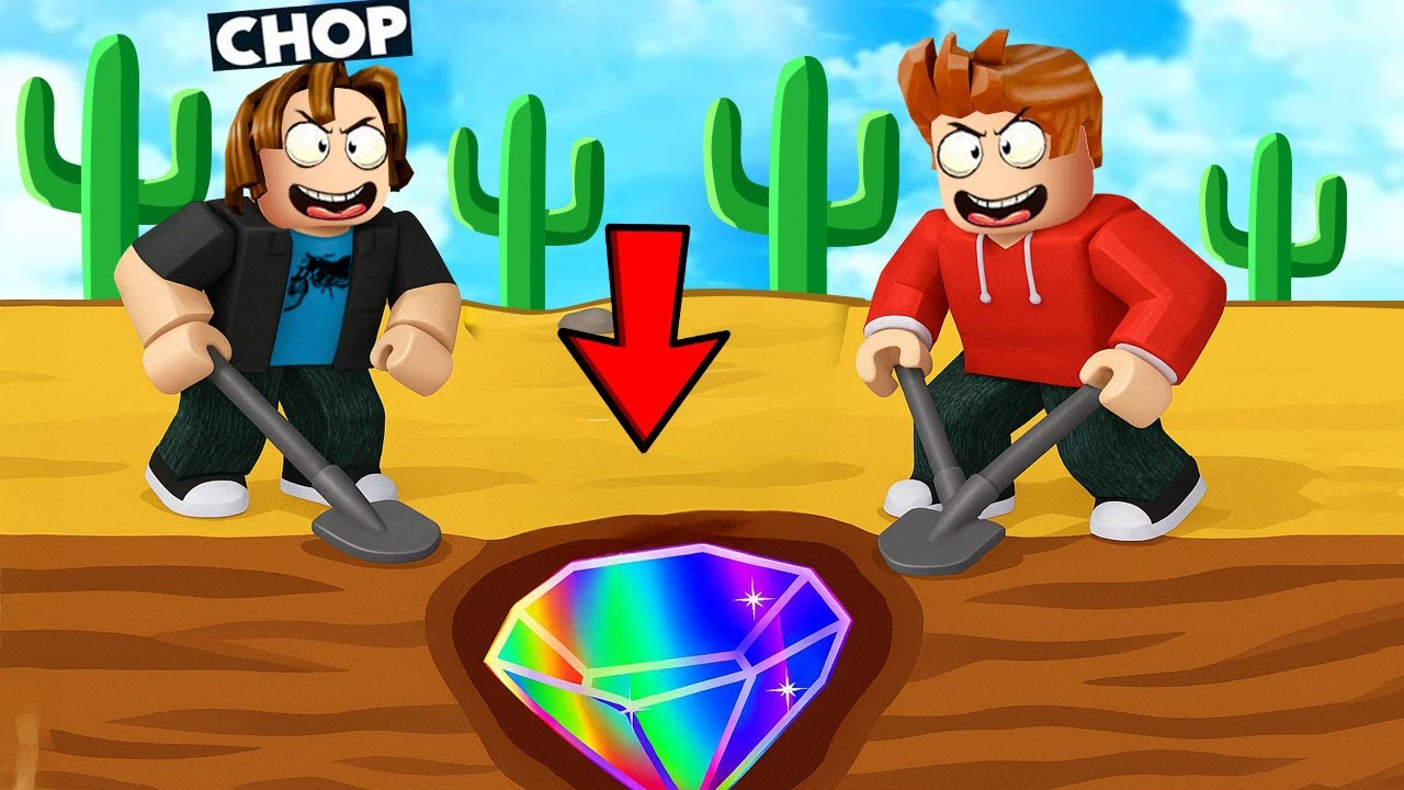 ROBLOX CHOP FOUND THE BIGGEST DIAMOND IN DIG SIMULATOR