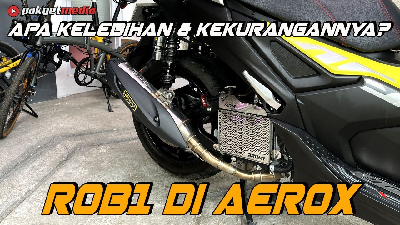 KNALPOT STANDART RACING ROB1 DI YAMAHA AEROX ALPHA APA WORTH IT??