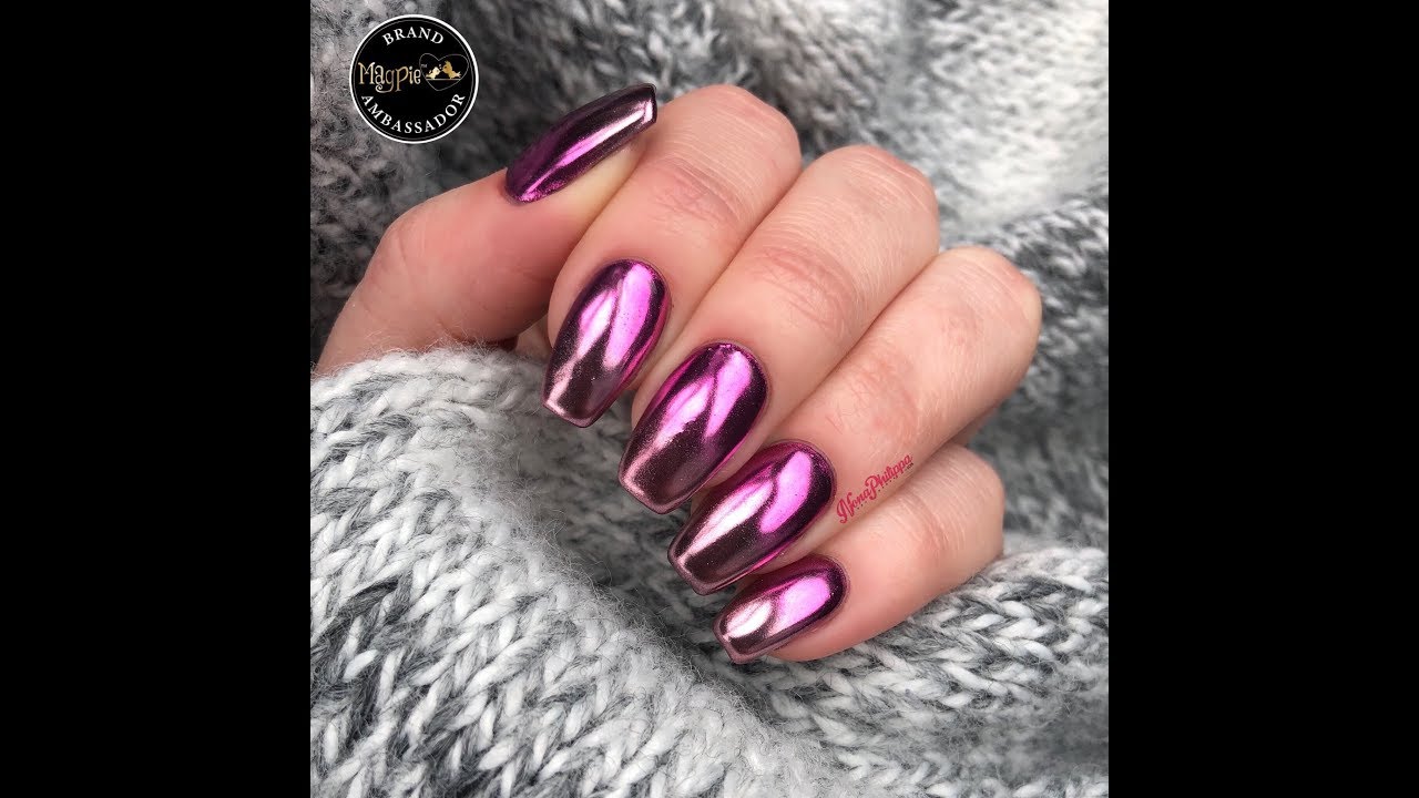 How To Do Chrome Ombre Nails-Using Magpie Iconic Chrome Collection