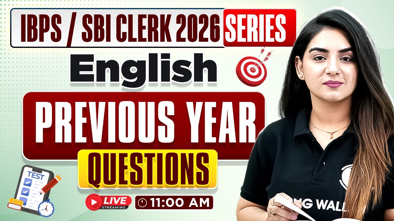 IBPS PO & SBI Clerk 2026 English Previous Year Questions | PYQ Practice | by Anchal Ma'am