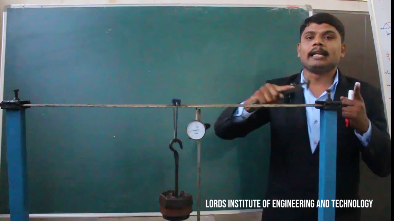 Material Science Experiment-01:Bending test on simply supported beam