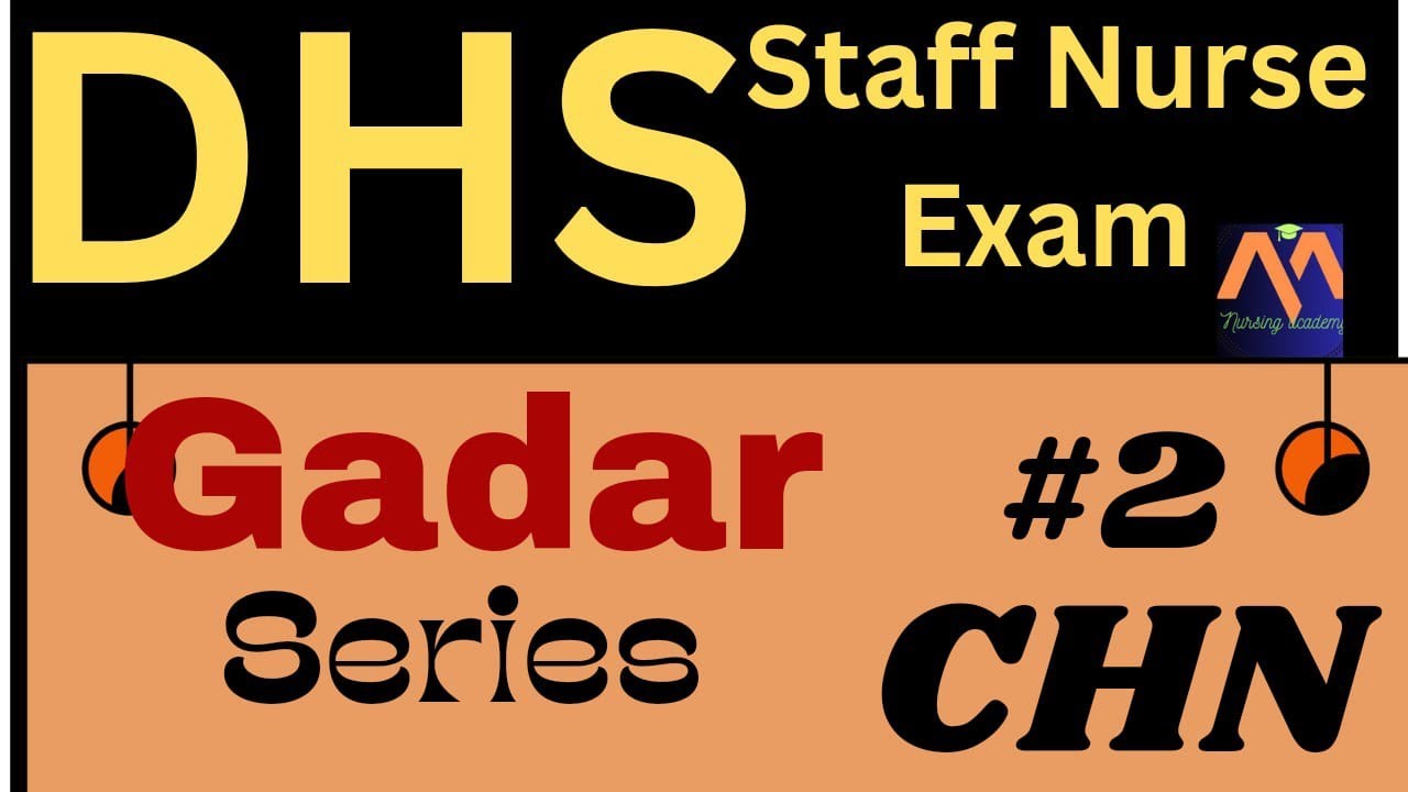 DHS STAFF NURSE (महाराष्ट्र)// CHN CLASS#communityhealthnursing #2 By MNA