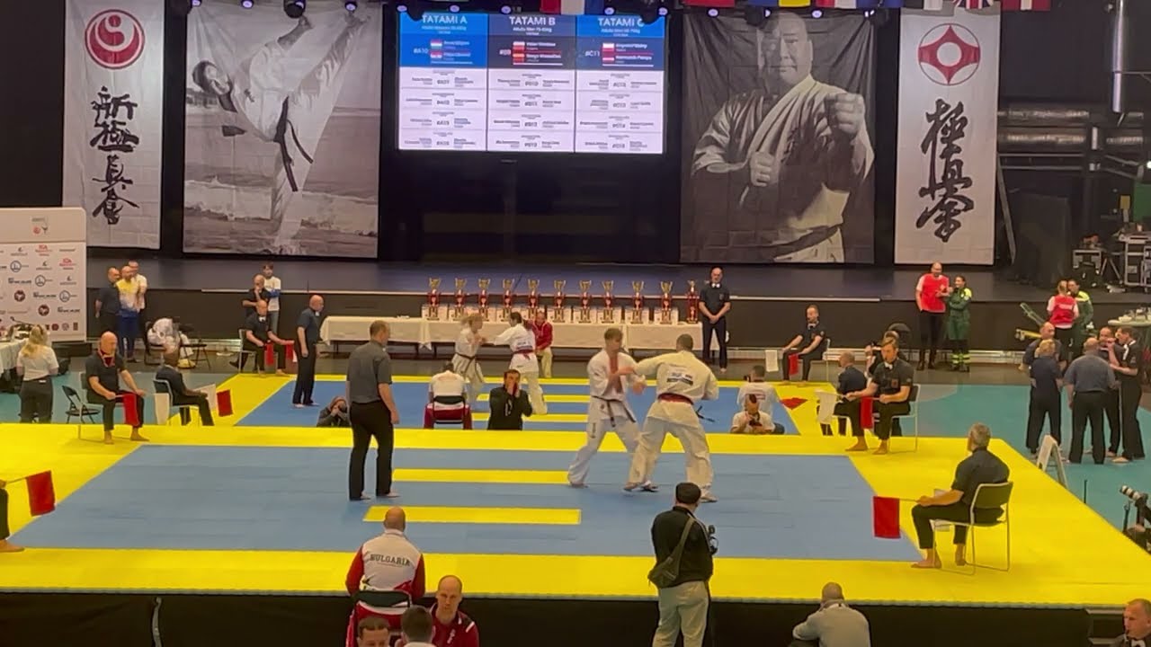 EC 2023 Göteborg Valeri Dimitrov Bulgaria vs Stasys Vincevicius Lituania Men Kumite 75 85 kg