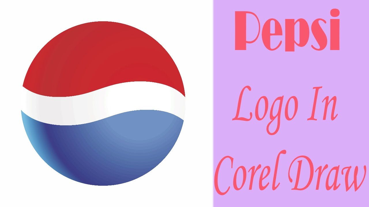 How to make Pepsi logo in corel draw in 5 min