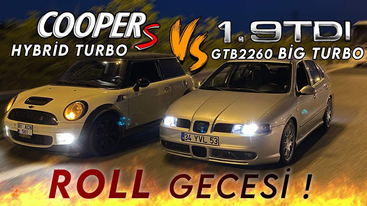 Мы попробовали Seat Leon 1.9TDI GTB2260 Big Turbo и Mini Cooper S Hybrid Turbo! НОЧНАЯ ГАЗОВКА!