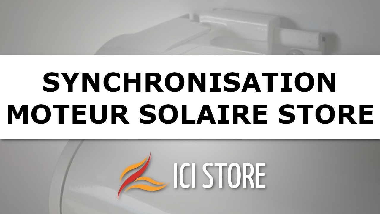 Synchronisation du moteur solaire pour store banne