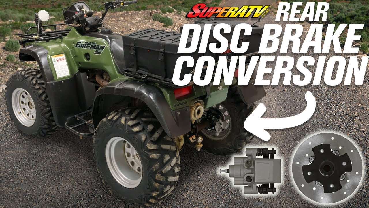 How To Install SuperATV Rear Disc Brake Conversion Kit Honda Foreman