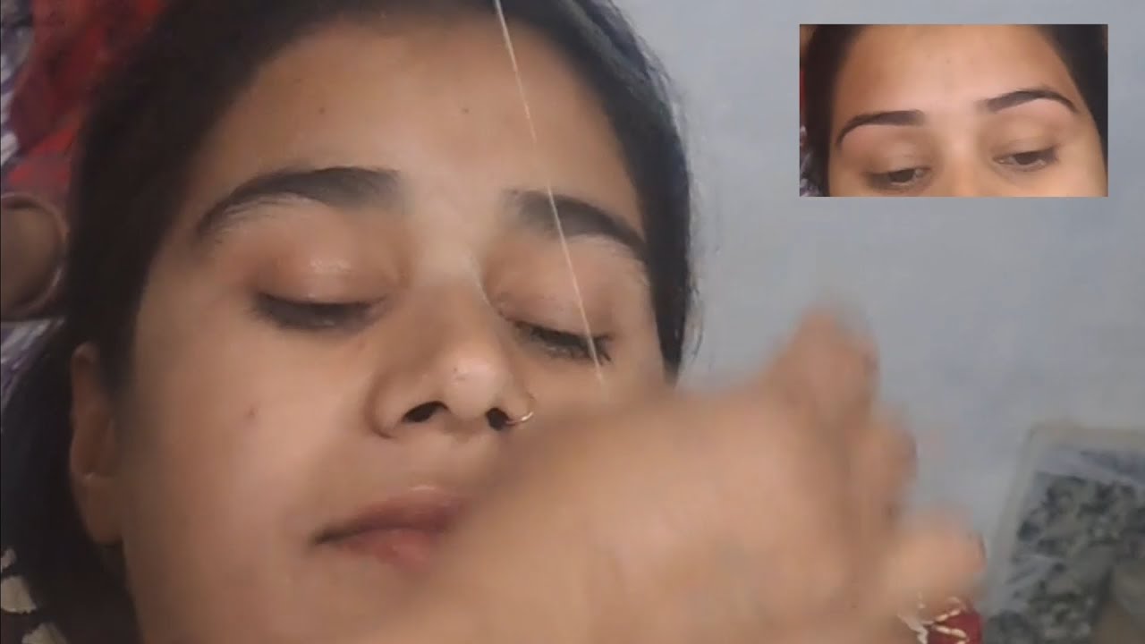 पहली बार आईबोॅ कैसे बनाई 🧵 आईब्रो बनाने का आसान तरीका ।आईब्रो कैसे बनाई जाती है । 