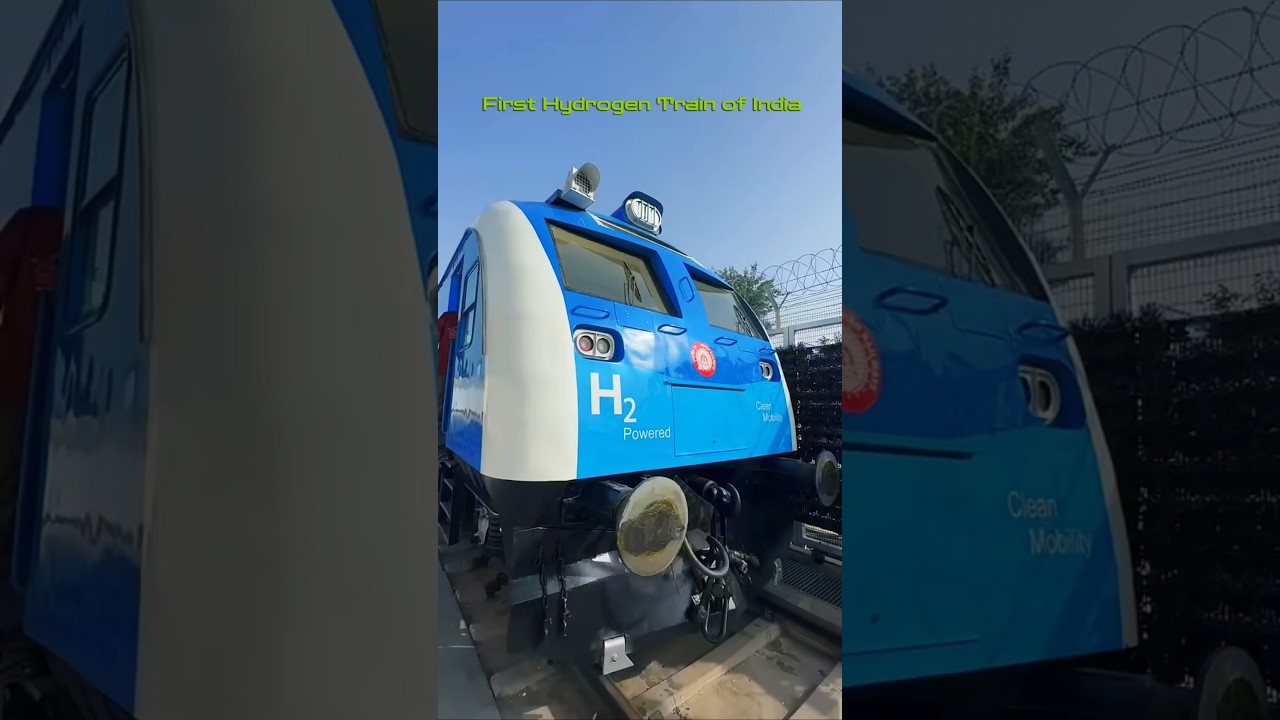 India's first hydrogen train is a game changer! #HydrogenTrain #IndianRailways #GreenEnergy #h2