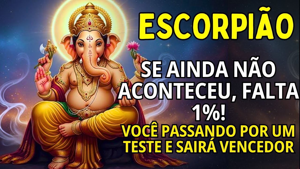 ESCORPIÃO ♏ SE AINDA NÃO ACONTECEU, FALTA 1%😱ALGUÉM VAI SAIR CH0RANDO E NÃO É VOCÊ! FIQUEI ASSUSTADO