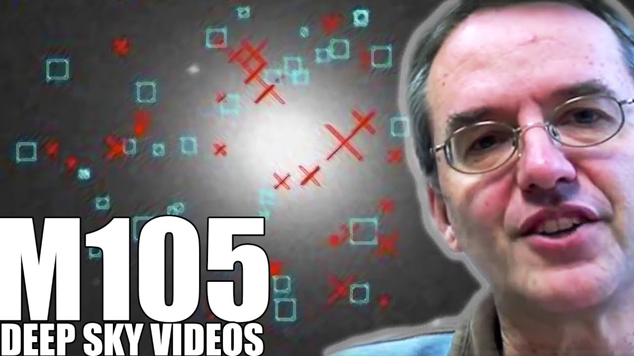 M105 — Эллиптическая галактика — Видео глубокого космоса