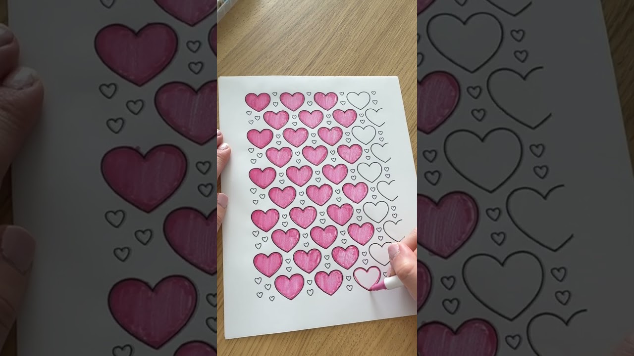 Pink Vibes & Pretty Hearts 💞 Coloring With Me