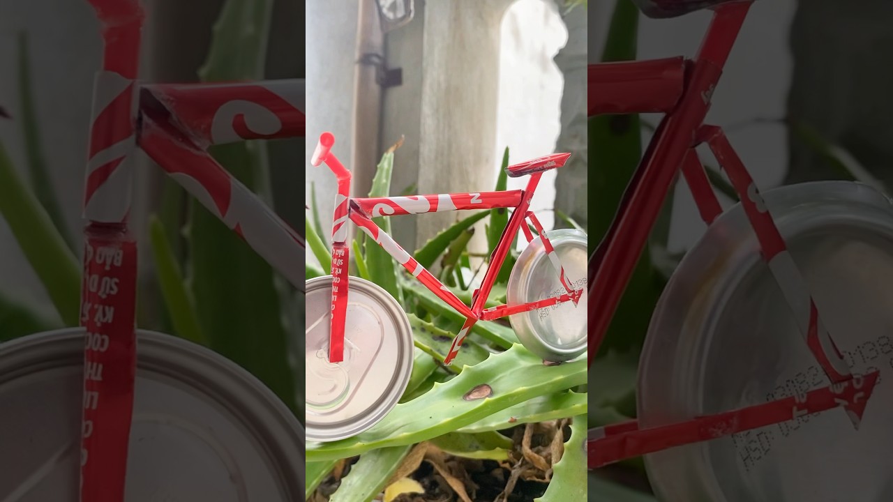 DIY EASY BIKE SPORT FROM CAN COLA #diybikerepair #diy #diycostume #bike #bikeshorts