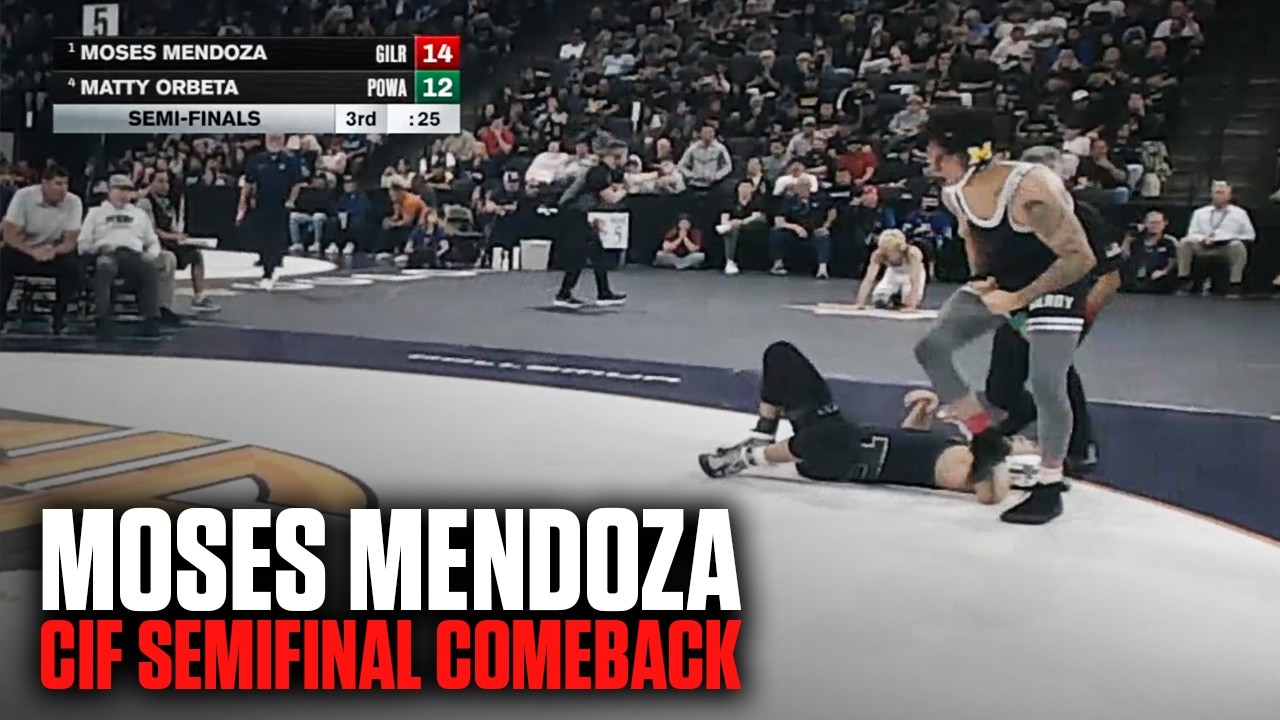 Moses Mendoza Incredible Comeback in the CIF Semis!