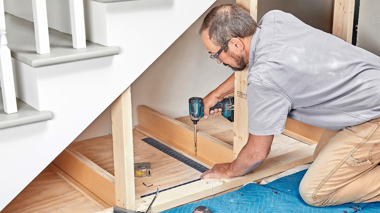 How to Build Under Stair Storage Drawers