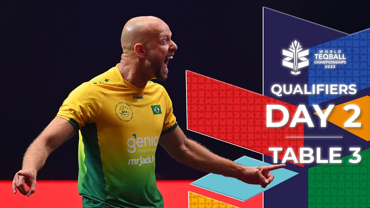 LIVE - World Teqball Championships 2025 - Day 2 I Table 3