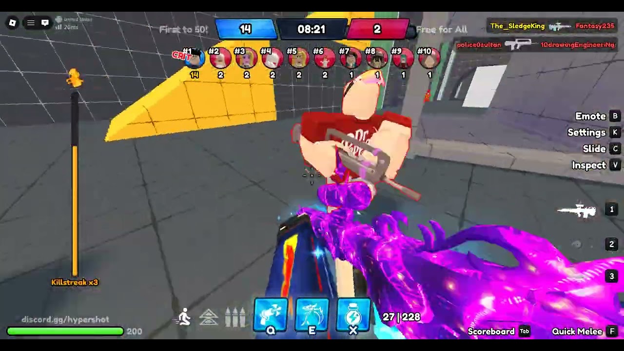 Roblox Hypershot | Mid run with Starlit Scoped Bullpup