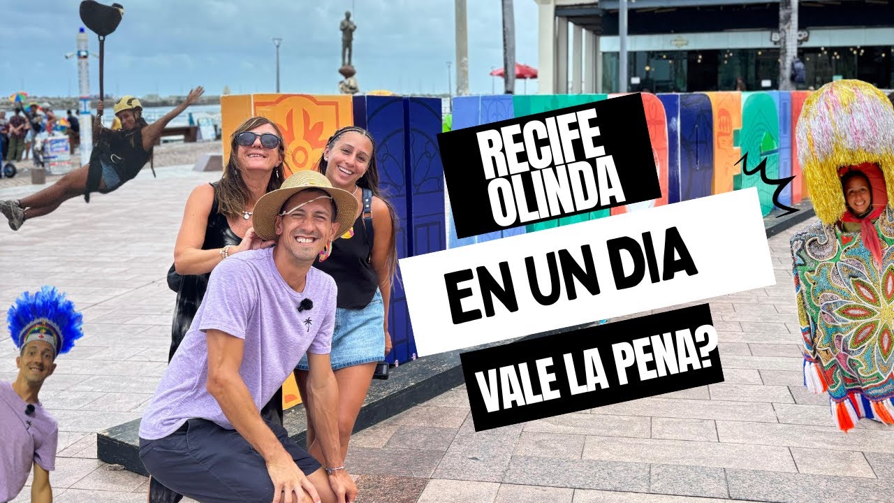 Recorremos RECIFE y OLINDA desde Porto de Galinhas 🌴✨ TODO en un 😱Día