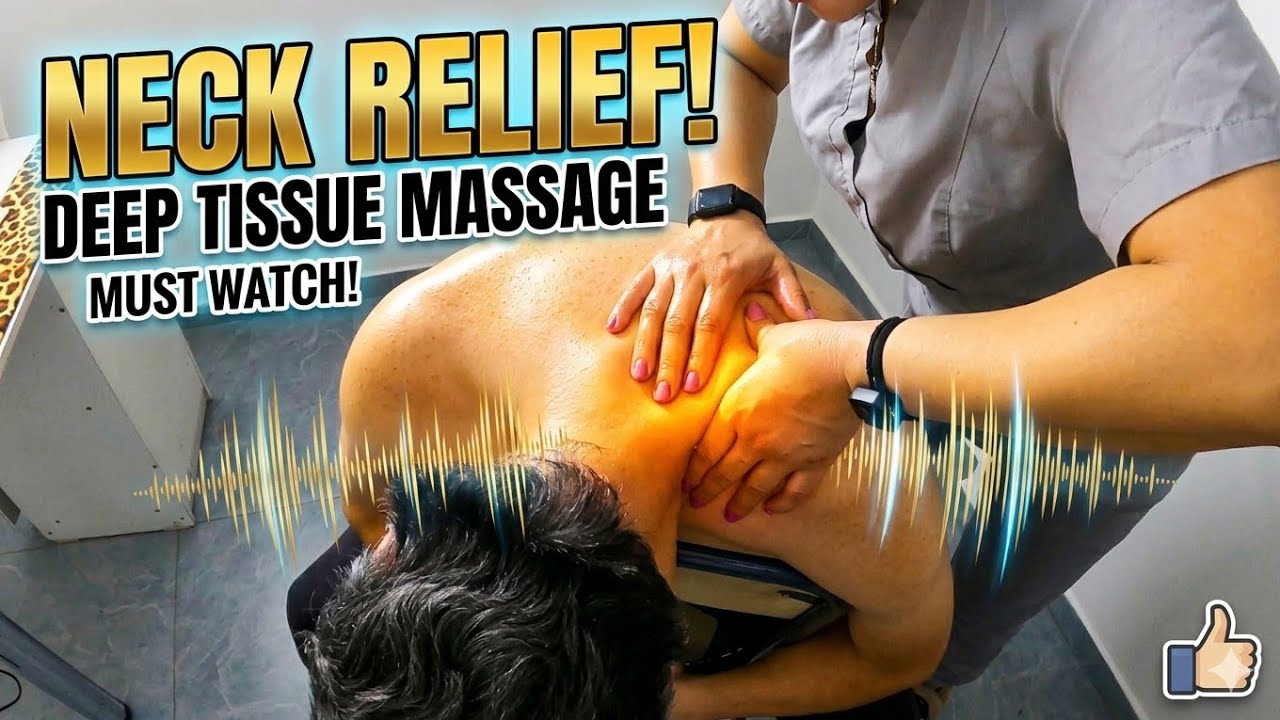 This Massage Is No Joke! | Relieving Stiffness with Elbow Pressure on a Chair