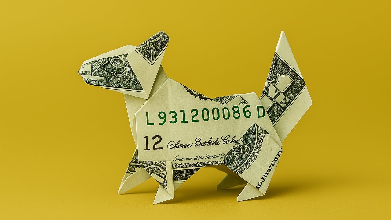 Money Origami Corgi – Easy Step-by-Step Tutorial