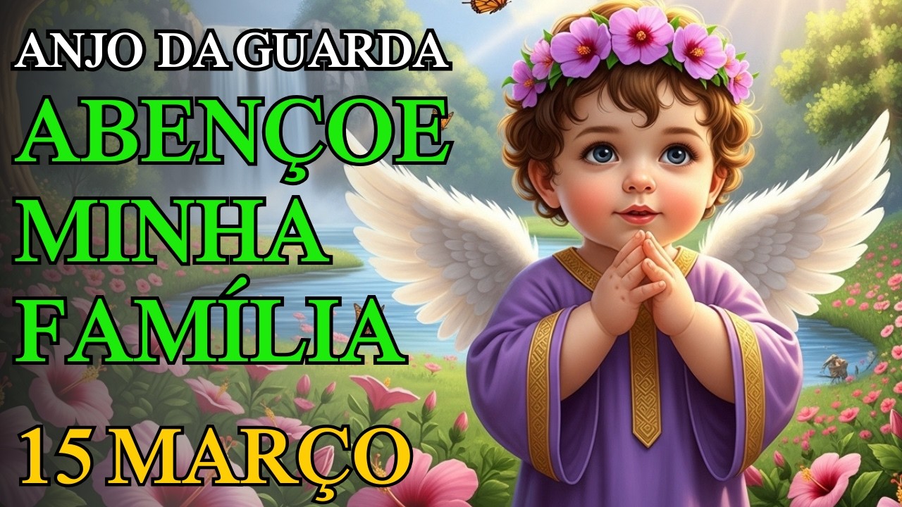 ANJO DA GUARDA ABENÇOE MINHA FAMÍLIA HOJE 🙏 ORAÇÃO PODEROSA DE DOMINGO PARA PROTEGER E UNIR O LAR