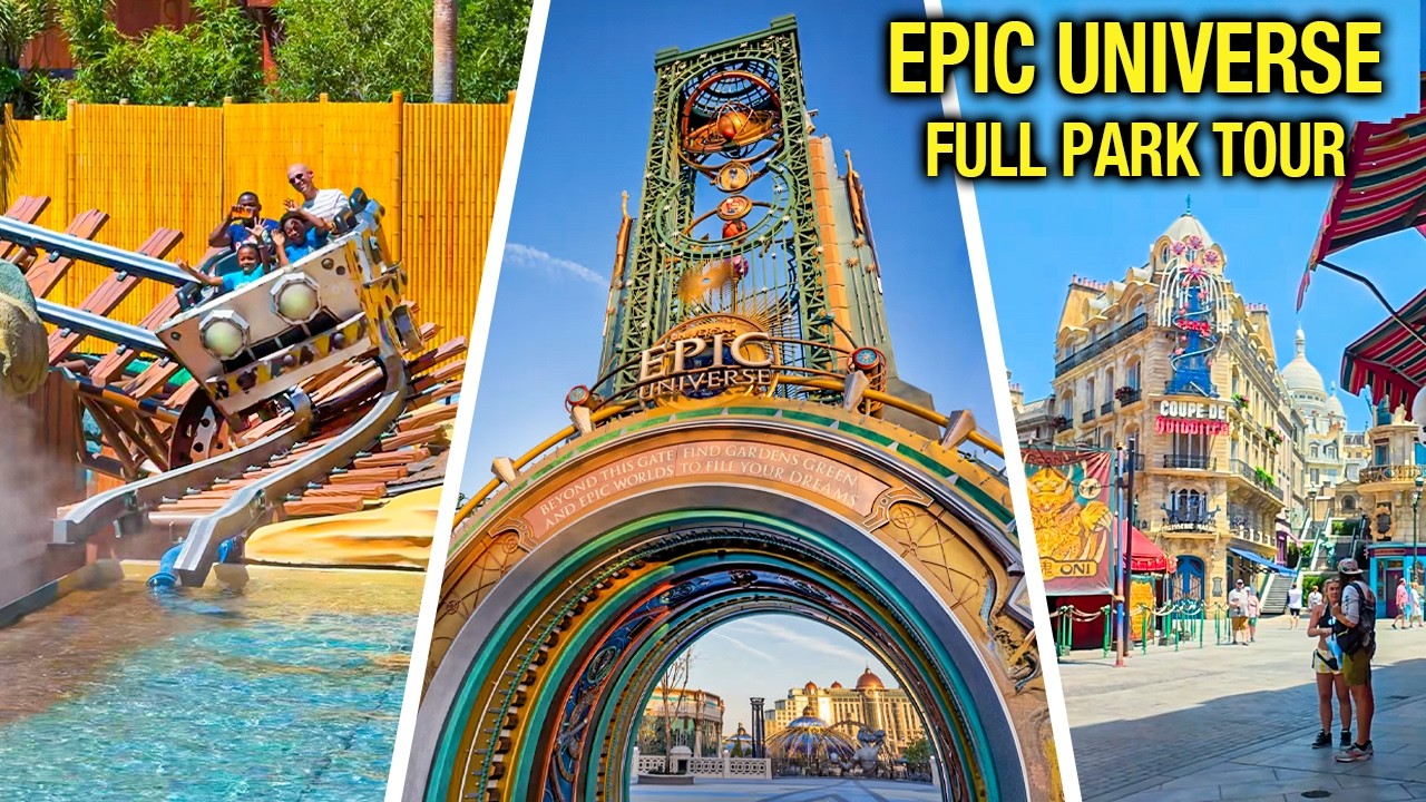 Universal EPIC Universe - 4K FULL PARK WALKTHROUGH