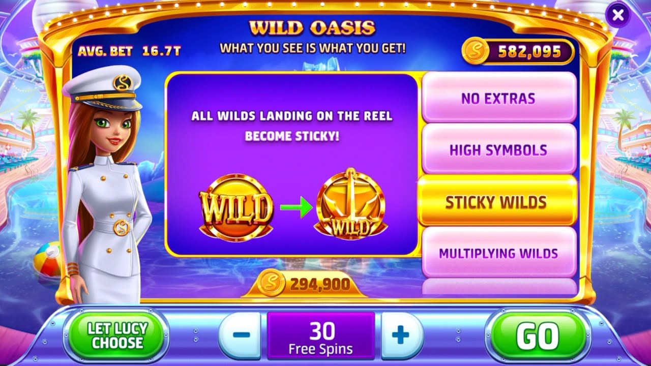 Slotomania Lucy's Cruise 30 Sticky Wild Free Spins!