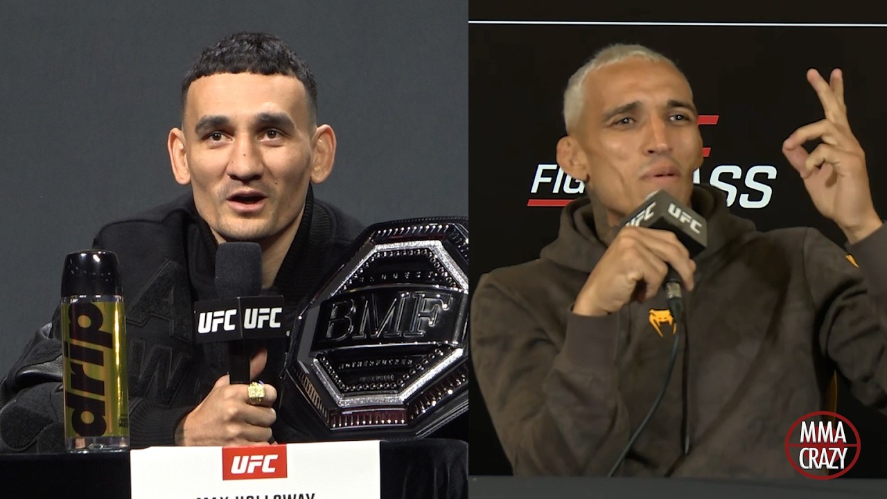 Max Holloway vs. Charles Oliveira 2 talk fight at UFC 326 Highlights