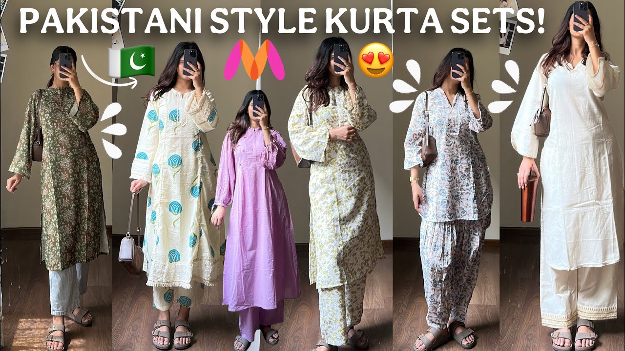 *HUGE* Myntra Haul!😍Trying Viral Pakistani Style Kurta Sets from Myntra 😍 Under ₹1399! / Rupal Yadav