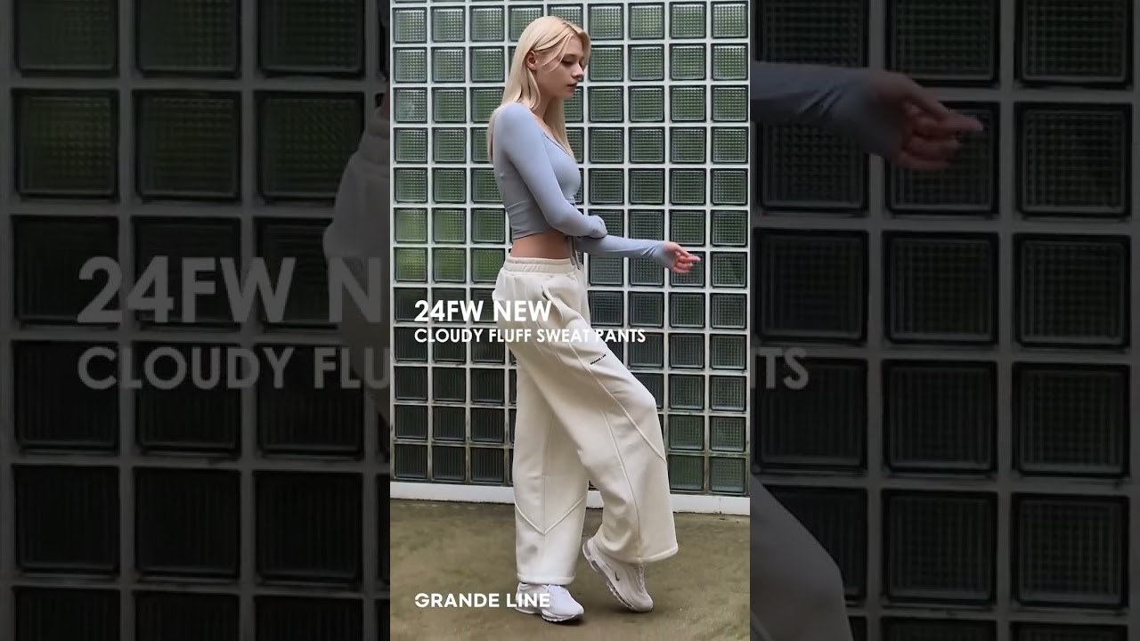 24FW NEW IN!  클라우디 기모 스웻 팬츠 신상 메이킹✨